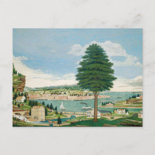 Harbor Scene with Castle   Jurgan Frederick Huge Postcard
