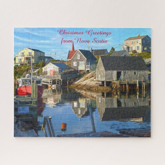 Harbor Setting Nova Scotia.  Jigsaw Puzzle (Horizontal)