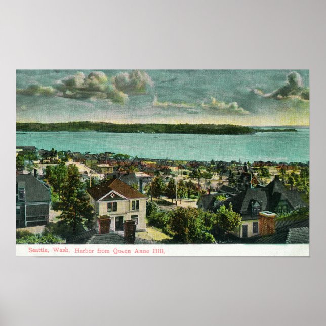 Harborview from Queen Anne Hill Poster (Front)