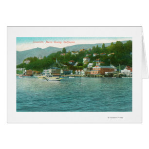 Harborview with Yachts and Sail Boats