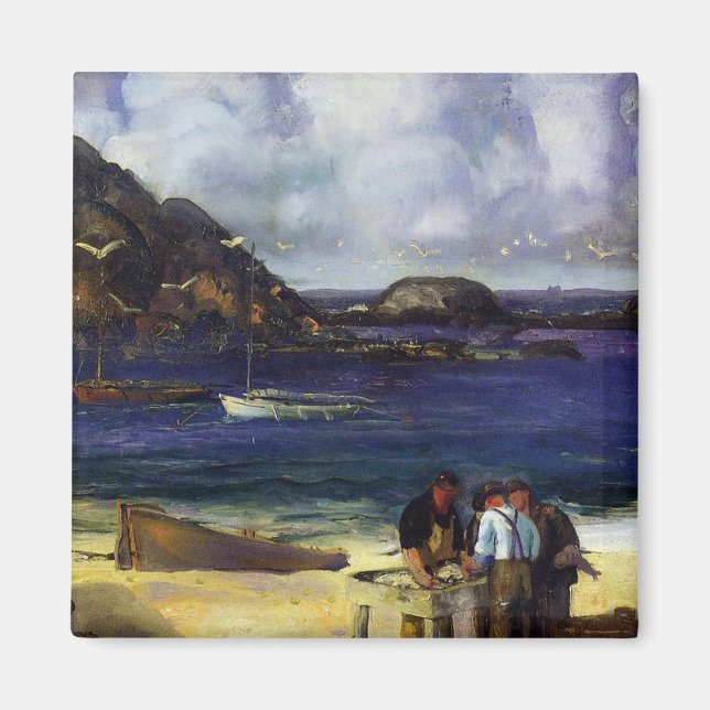 Harbour at Monhegan - George Bellows - 1913 Magnet (Front)