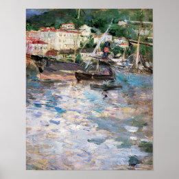 Harbour at Nice Poster