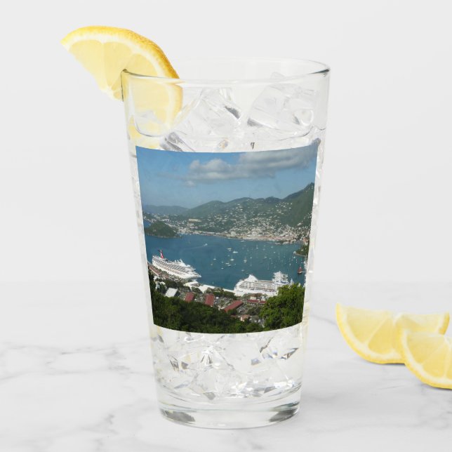 Harbour at St. Thomas US Virgin Islands Glass (Front Ice)