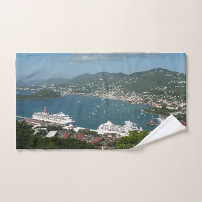 Harbour at St. Thomas US Virgin Islands Hand Towel (Hand Towel)