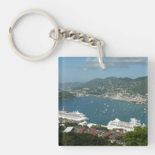 Harbour at St. Thomas US Virgin Islands Key Ring