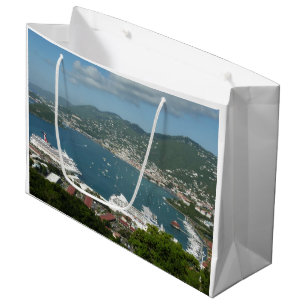 Harbour at St. Thomas US Virgin Islands Large Gift Bag