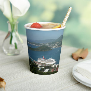 Harbour at St. Thomas US Virgin Islands Paper Cups