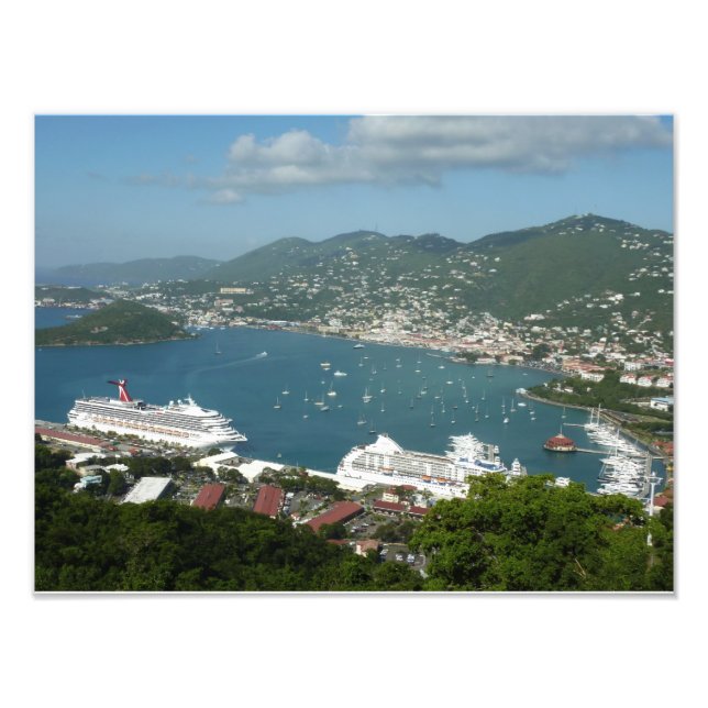Harbour at St. Thomas US Virgin Islands Photo Print (Front)