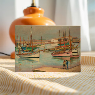 Harbour at the Island of Yeu Henri Lebasque Card