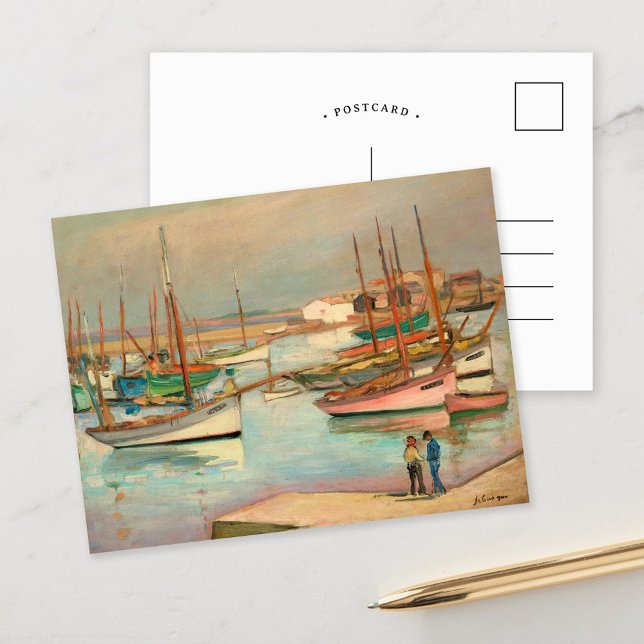 Harbour at the Island of Yeu | Henri Lebasque Postcard (Creator Uploaded)