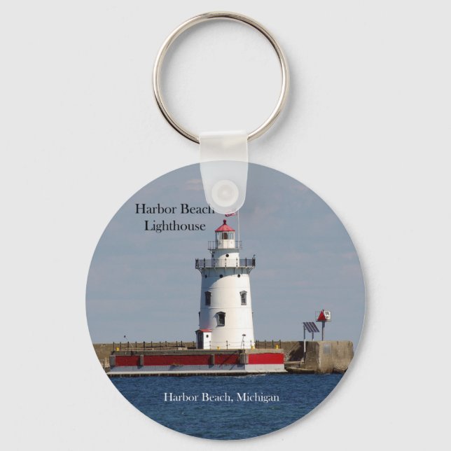 Harbour Beach Lighthouse key chain (Front)