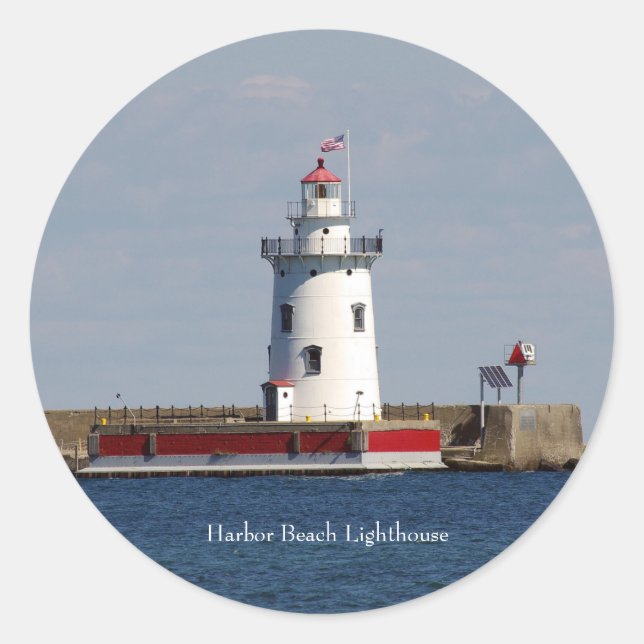 Harbour Beach Lighthouse sticker (Front)