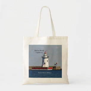Harbour Beach Lighthouse tote bag
