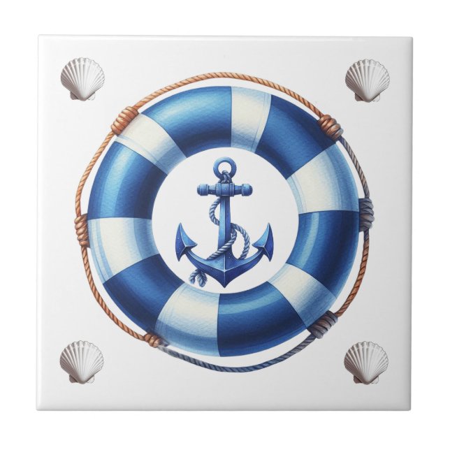 Harbour Charm! Ceramic Tile (Front)