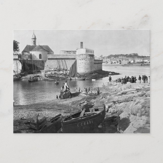 Harbour, Concarneau Postcard (Front)