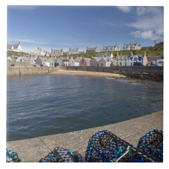 Harbour, Findochty, Moray, Scotland, United Ceramic Tile (Front)