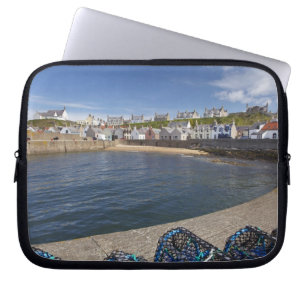 Harbour, Findochty, Moray, Scotland, United Laptop Sleeve