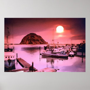Harbour Hues Painted Poster