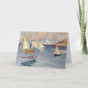 Harbour in Helsinki Albert Edelfelt Card