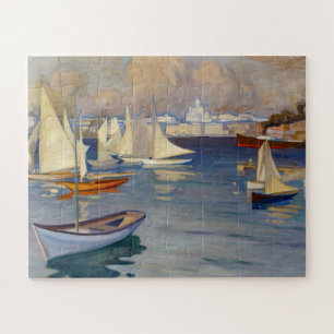Harbour in Helsinki, Albert Edelfelt Jigsaw Puzzle