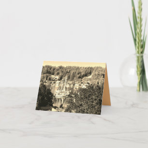 Harbour in Sepia  Card