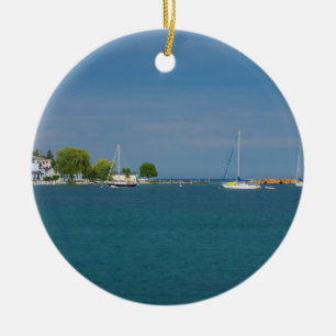 Harbour Mackinac Island Ceramic Ornament