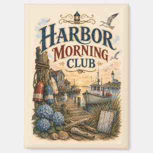 Harbour Morning Club Coastal Lighthouse Magnet