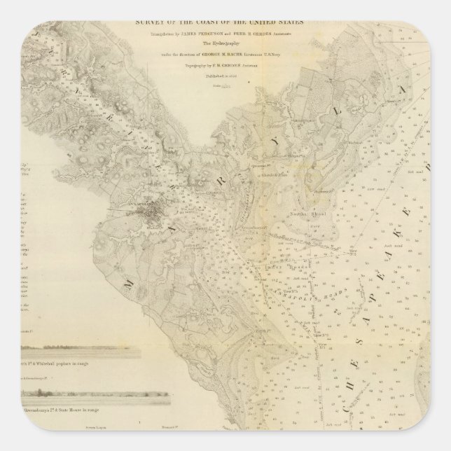 Harbour of Annapolis Square Sticker (Front)