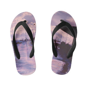 Harbour of Fort de France, Martinique Kid's Thongs