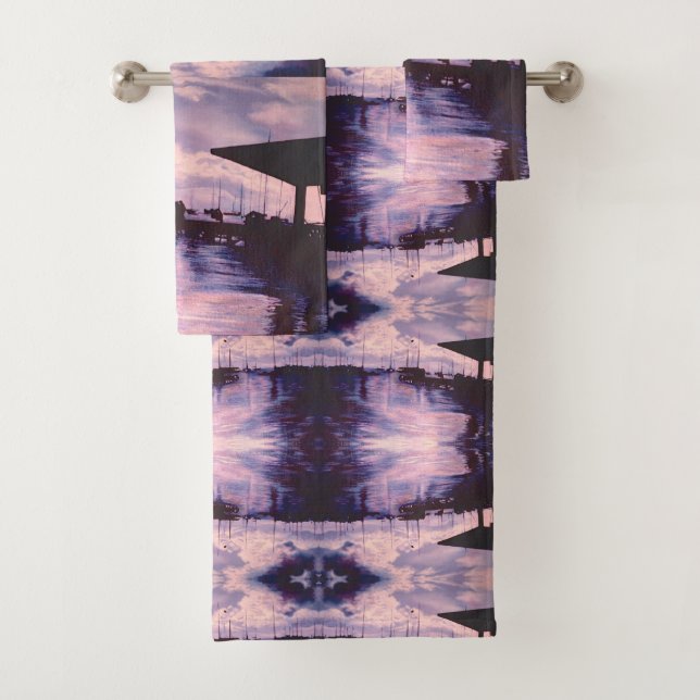 Harbour of Fort DeFrance Bath Towel Set (Insitu)