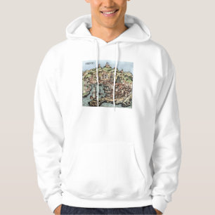 Harbour Of Genoa In Colour, 1493 Hoodie