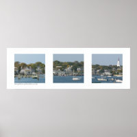 Harbour of Nantucket, Massachusetts Triptych