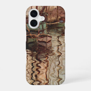 Harbour of Trieste by Egon Schiele, Vintage Art iPhone 16 Case