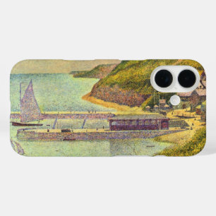 Harbour Port-en-Bessin High Tide by Georges Seurat iPhone 16 Case