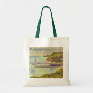 Harbour Port-en-Bessin High Tide by Georges Seurat Tote Bag