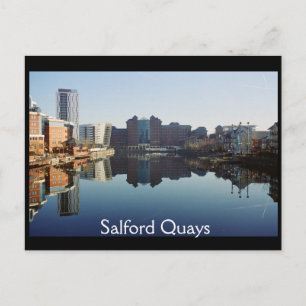 Harbour reflection, Salford Quays Postcard