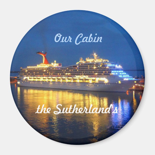 Harbour Reflections Personalised Magnet (Front)