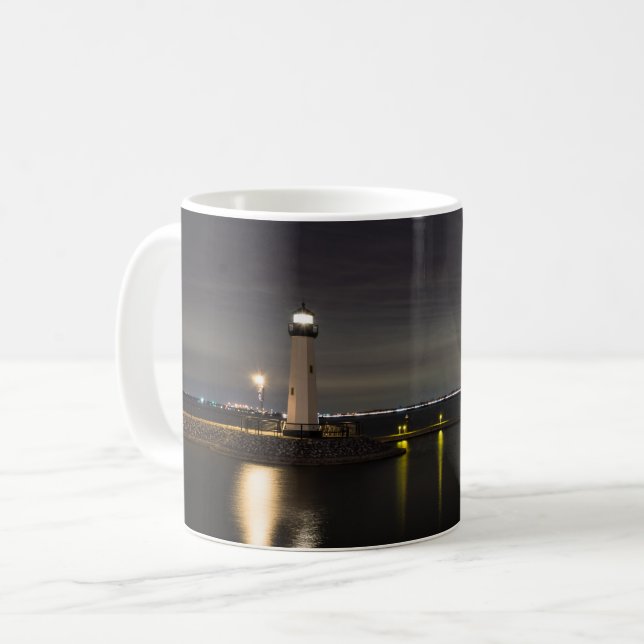 Harbour Rockwall Lighthouse Coffee Mug (Front Left)
