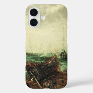 Harbour scene by Adam Willaerts iPhone 16 Case