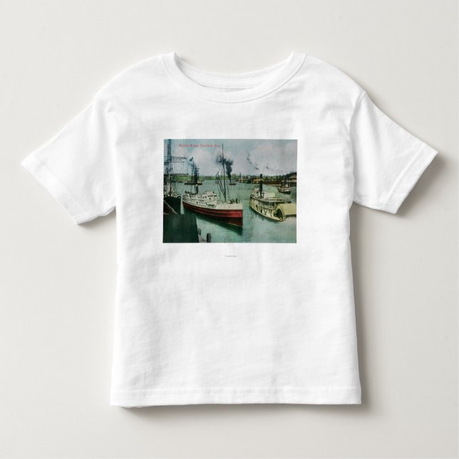 Harbour Scene in Portland, Oregon Toddler T-Shirt (Front)