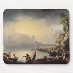 Harbour Scene Mouse Pad