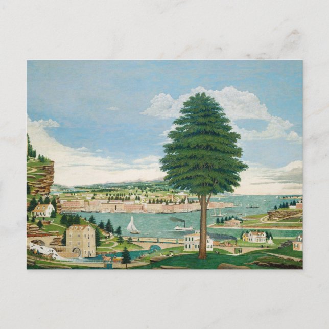 Harbour Scene with Castle | Jurgan Frederick Huge Postcard (Front)