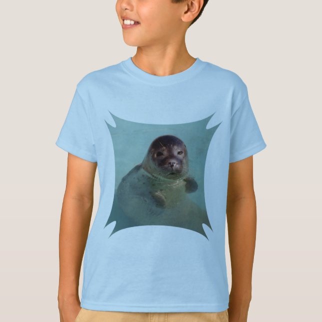 Harbour Seal Kid's T-Shirt (Front)