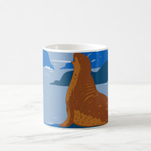 Harbour Seal on Rock Coffee Mug