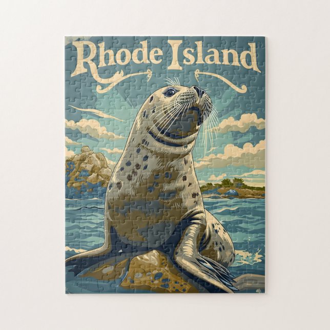 Harbour Seal Rhode Island Jigsaw Puzzle (Vertical)