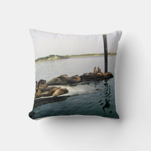 Harbour Seals, Morro Bay, California Cushion