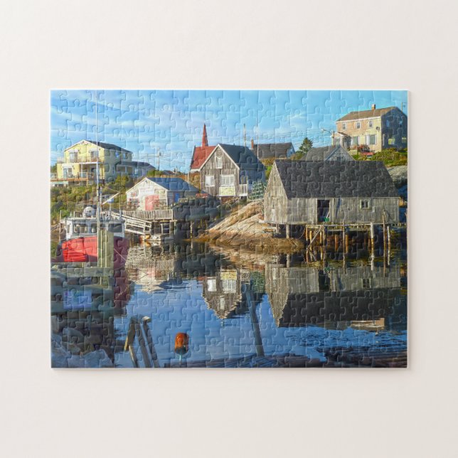 Harbour Setting Nova Scotia. Jigsaw Puzzle (Horizontal)