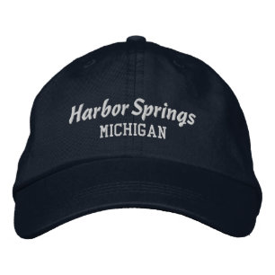 Harbour Springs Michigan Embroidered Hat