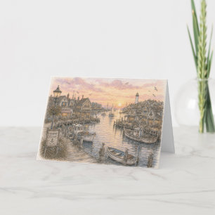 Harbour Sunset Card