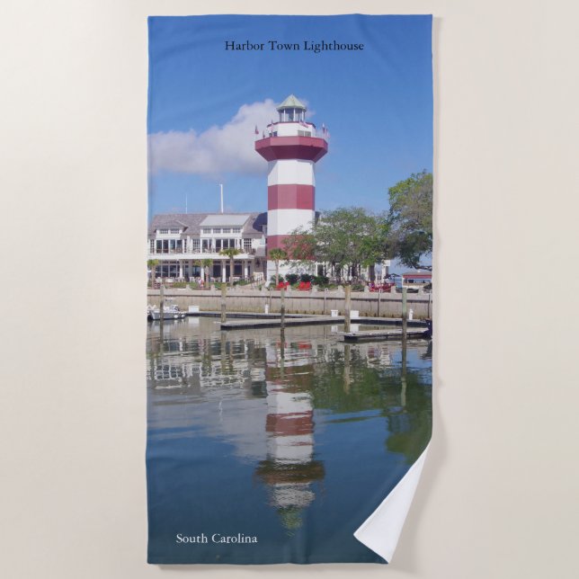 Harbour Town Lighthouse beach towel (Front)